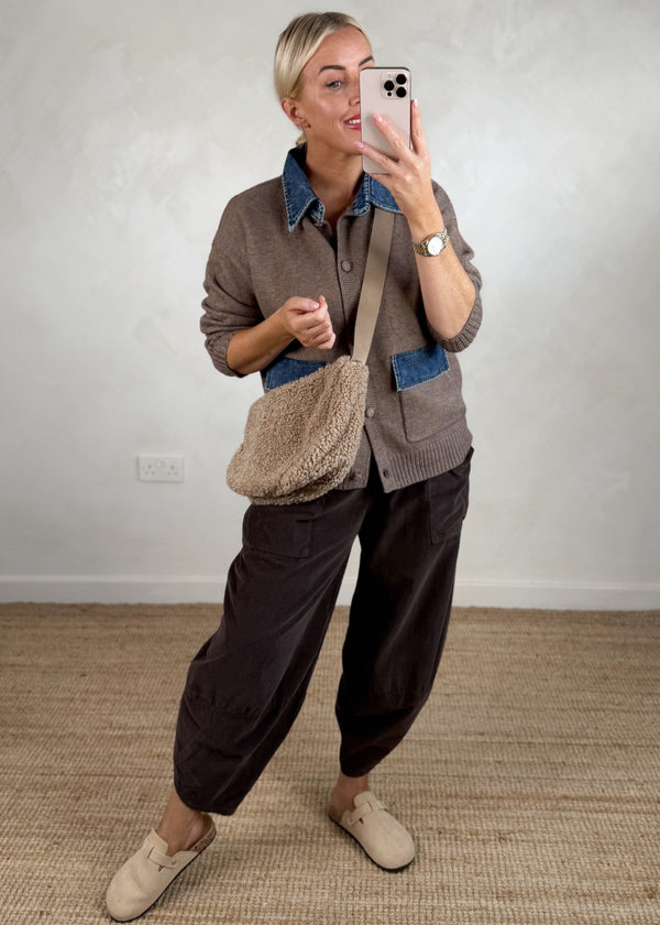 Maura denim cardigan knit-The Style Attic