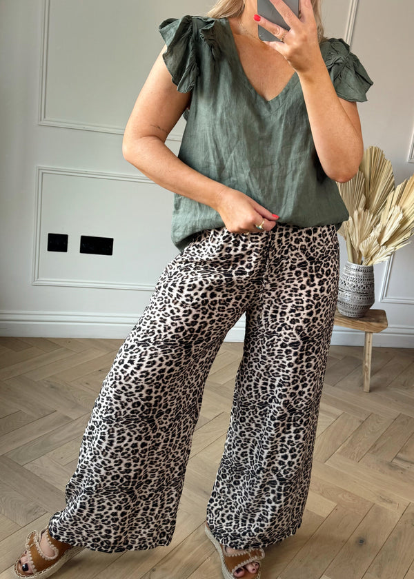 Mavis leopard palazzo-The Style Attic
