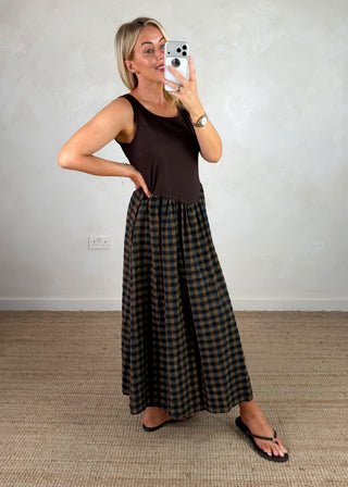 Maxi checked dress - Two-The Style Attic