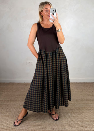 Maxi checked dress - Two-The Style Attic