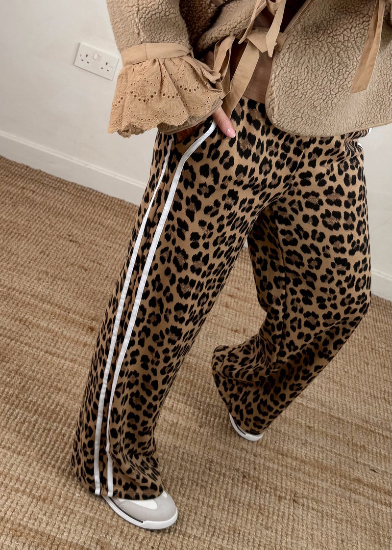 Melanie leopard tracksuit - natural-The Style Attic