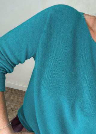 Melody knit - Aqua-The Style Attic