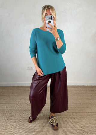 Melody knit - Aqua-The Style Attic