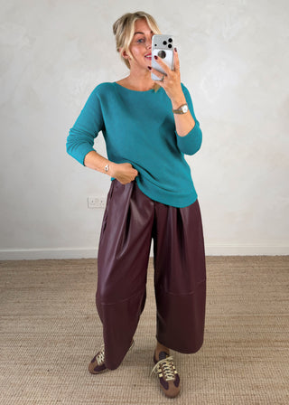 Melody knit - Aqua-The Style Attic