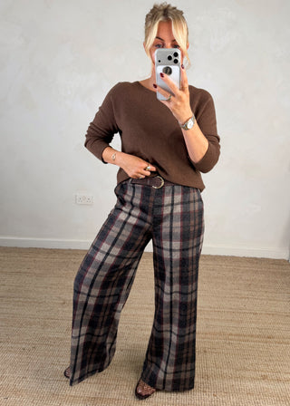Melody knit - Chocolate-The Style Attic