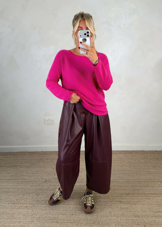 Melody knit - Hot pink-The Style Attic