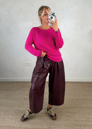 Melody knit - Hot pink-The Style Attic