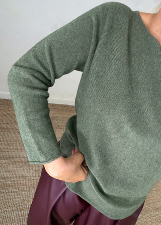 Melody knit - Khaki-The Style Attic