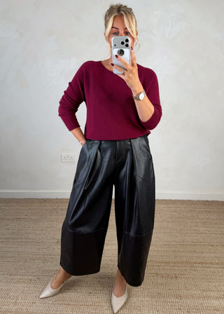 Melody knit - Merlot-The Style Attic