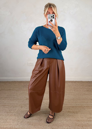 Melody knit - Teal-The Style Attic
