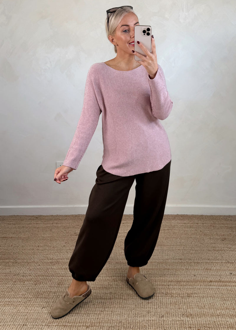 Melody knit - blush-The Style Attic