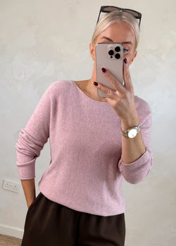 Melody knit - blush-The Style Attic