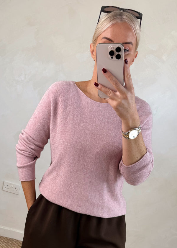 Melody knit - blush-The Style Attic