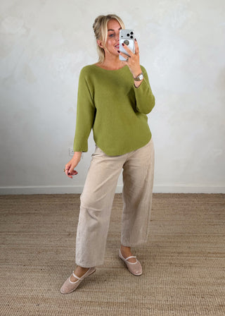 Melody knit - pistachio-The Style Attic