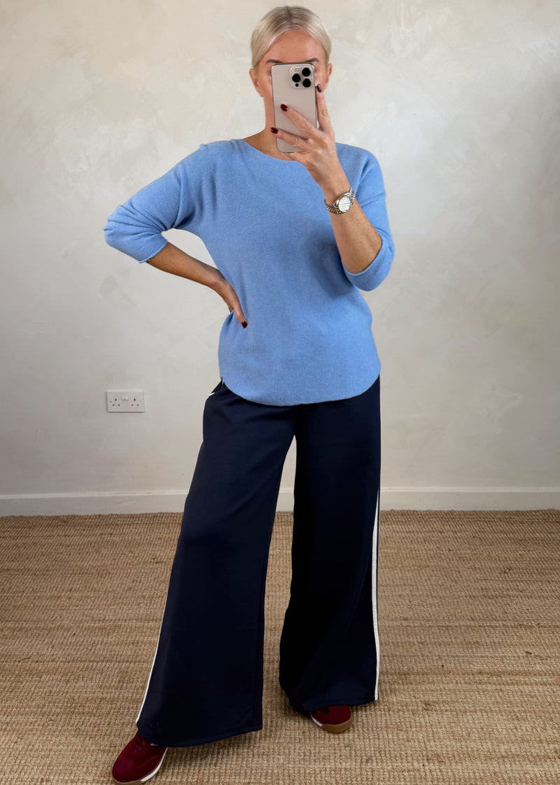 Melody knit - powder blue-The Style Attic