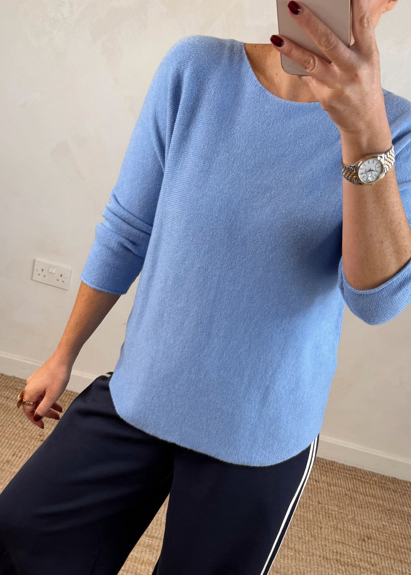 Melody knit - powder blue-The Style Attic
