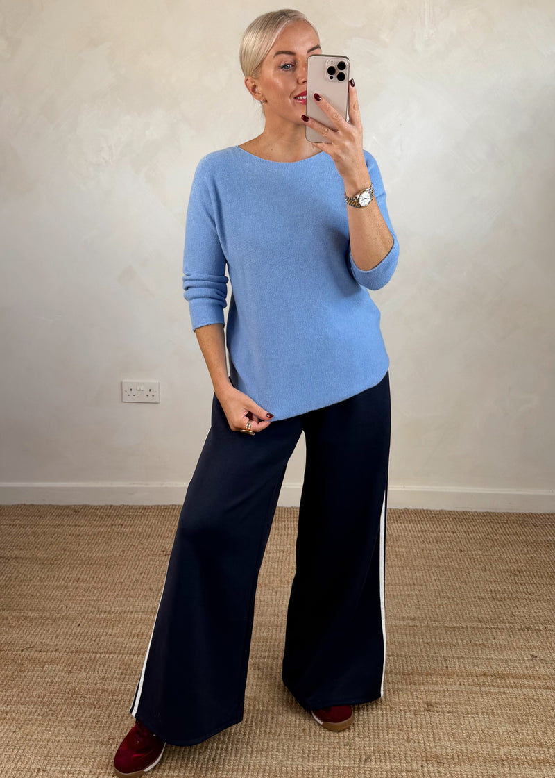 Melody knit - powder blue-The Style Attic