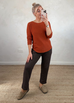 Melody knit - rust-The Style Attic