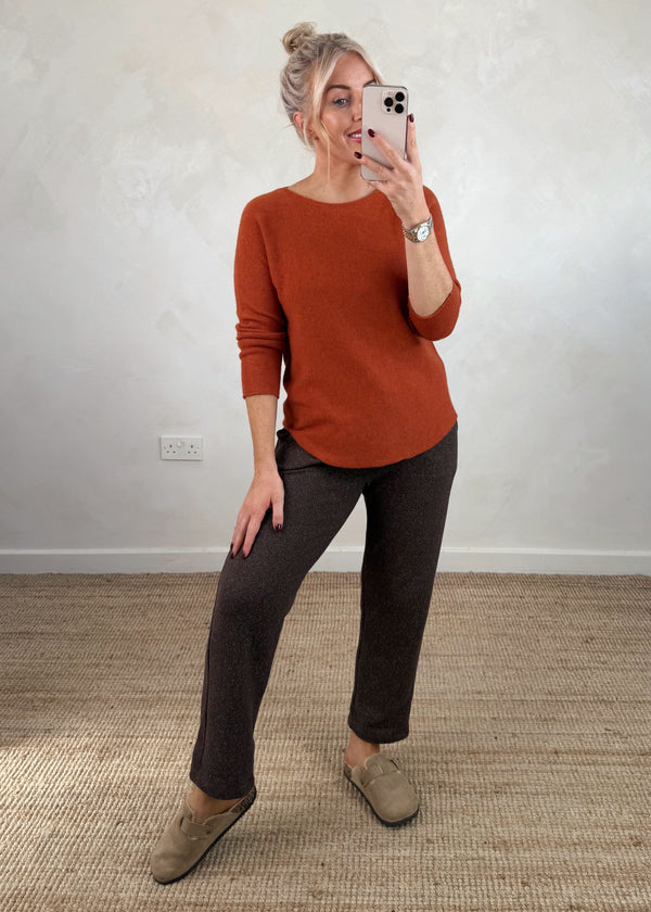 Melody knit - rust-The Style Attic