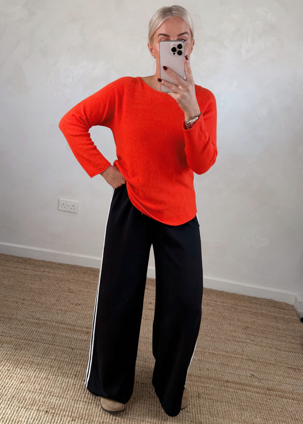 Melody knit - tomato-The Style Attic