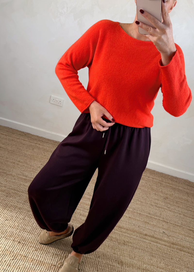 Melody knit - tomato-The Style Attic