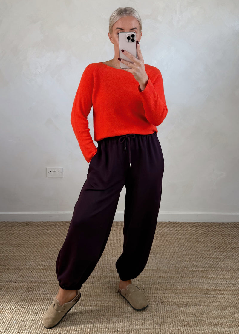 Melody knit - tomato-The Style Attic