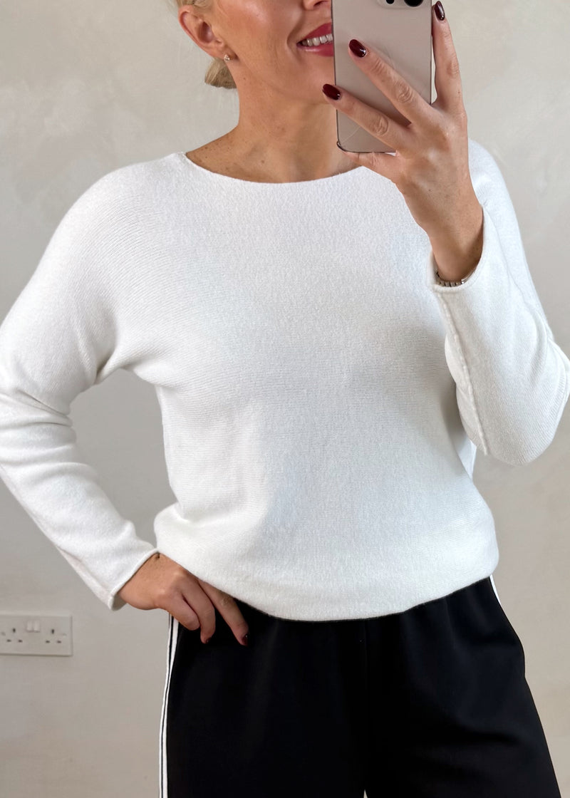 Melody knit - winter white-The Style Attic
