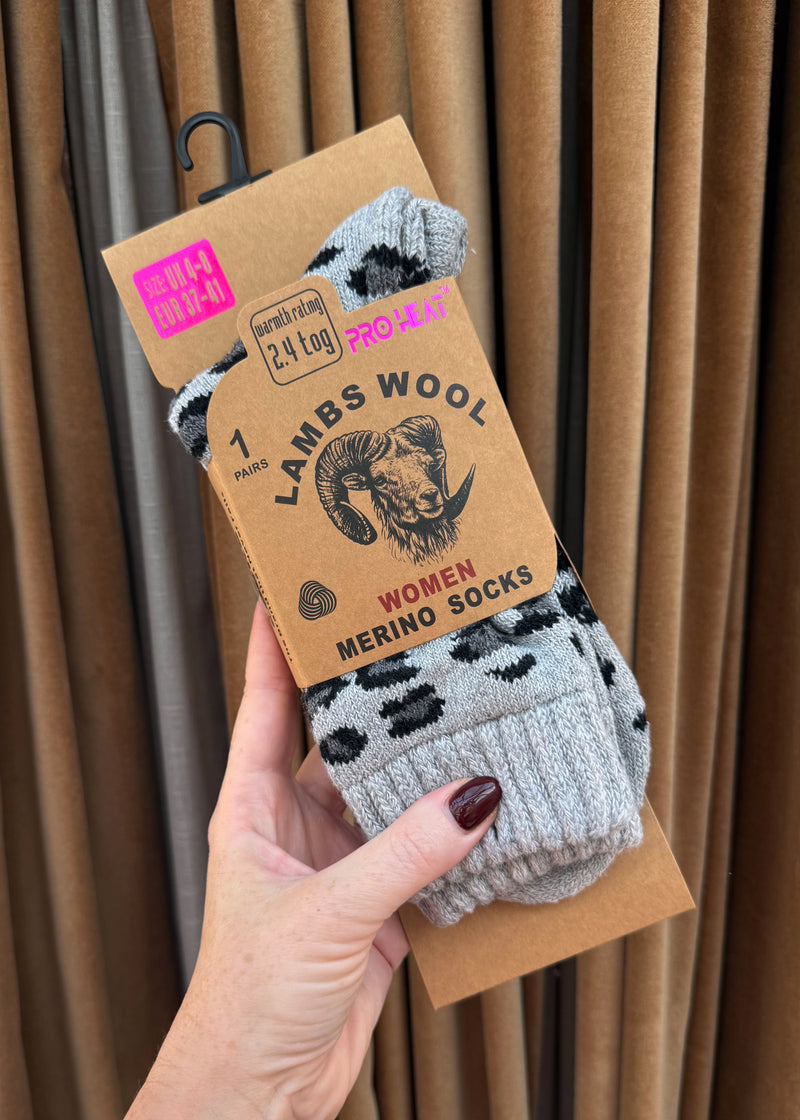 Merino lambs wool socks - multi-The Style Attic