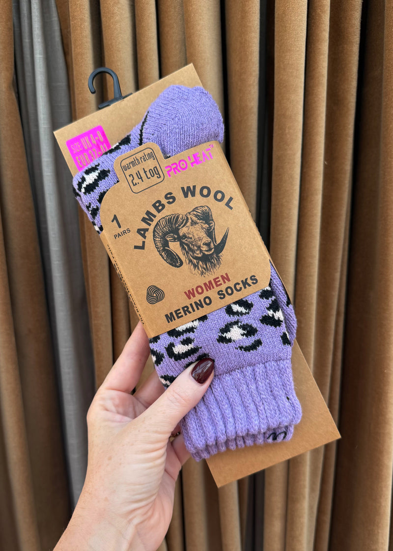 Merino lambs wool socks - multi-The Style Attic