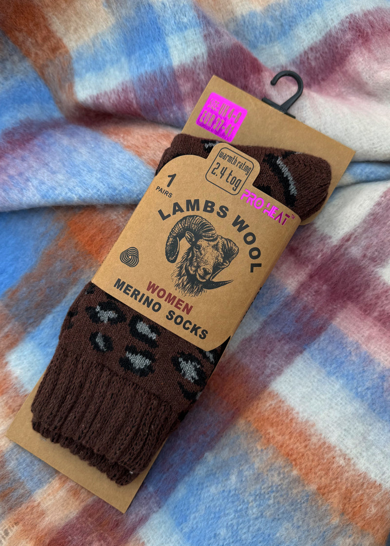 Merino lambs wool socks - multi-The Style Attic