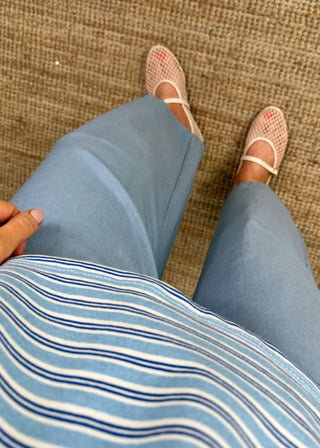 Mesh ballet flat - cream-The Style Attic