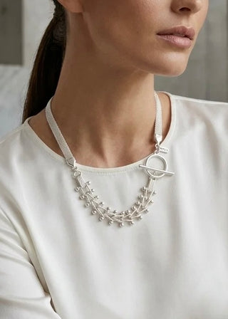 Mesh chain necklace-The Style Attic