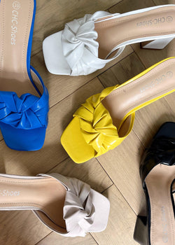 Milan heel - White-The Style Attic