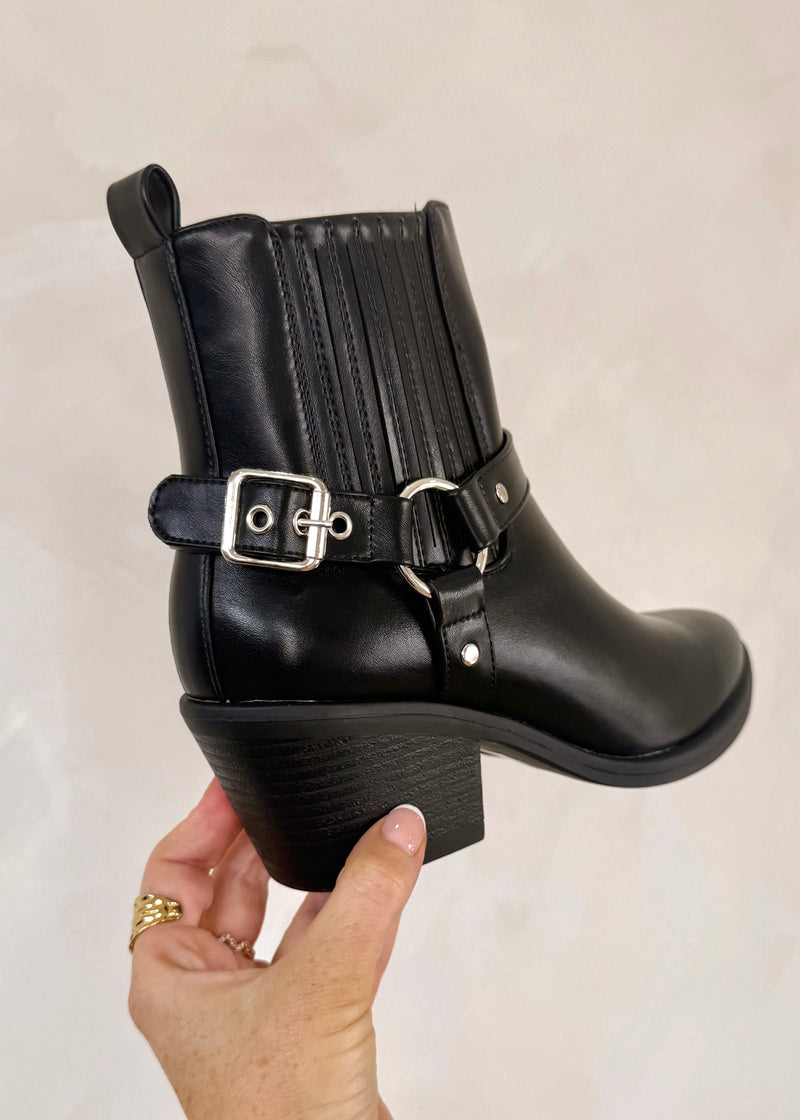Miley western boot - black-The Style Attic