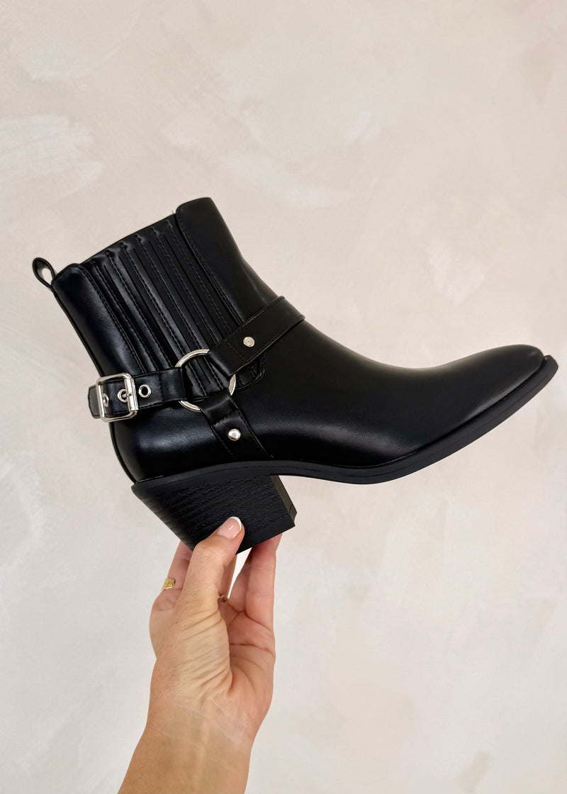 Miley western boot - black-The Style Attic