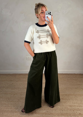 Military knit - Cream-The Style Attic
