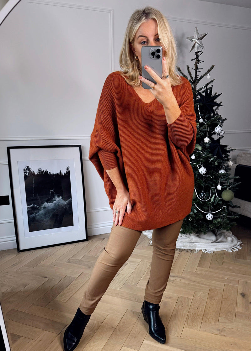 Millie ribbed knit - saffron-The Style Attic