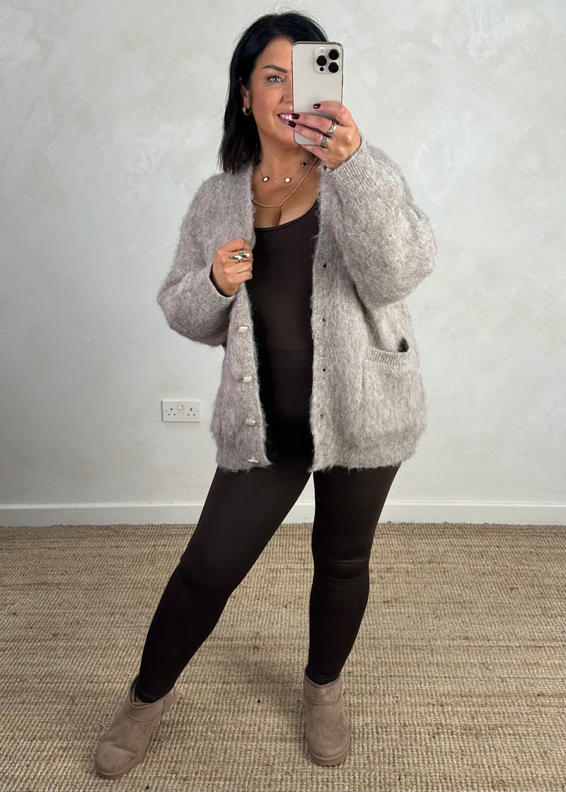 Miranda cardigan - griege-The Style Attic