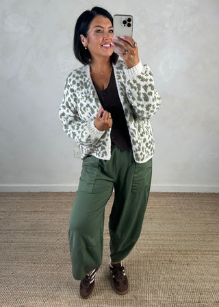Moda casual pants - Khaki-The Style Attic