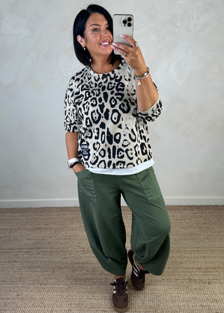 Moda casual pants - Khaki-The Style Attic