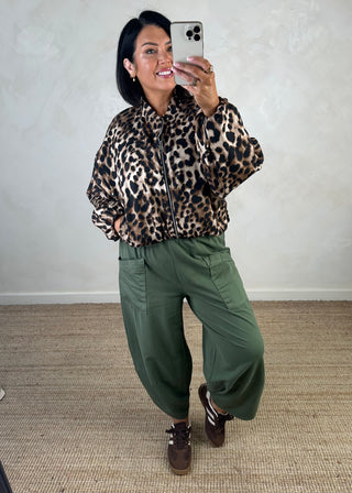 Moda casual pants - Khaki-The Style Attic