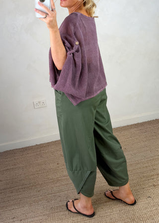 Moda casual pants - Khaki-The Style Attic