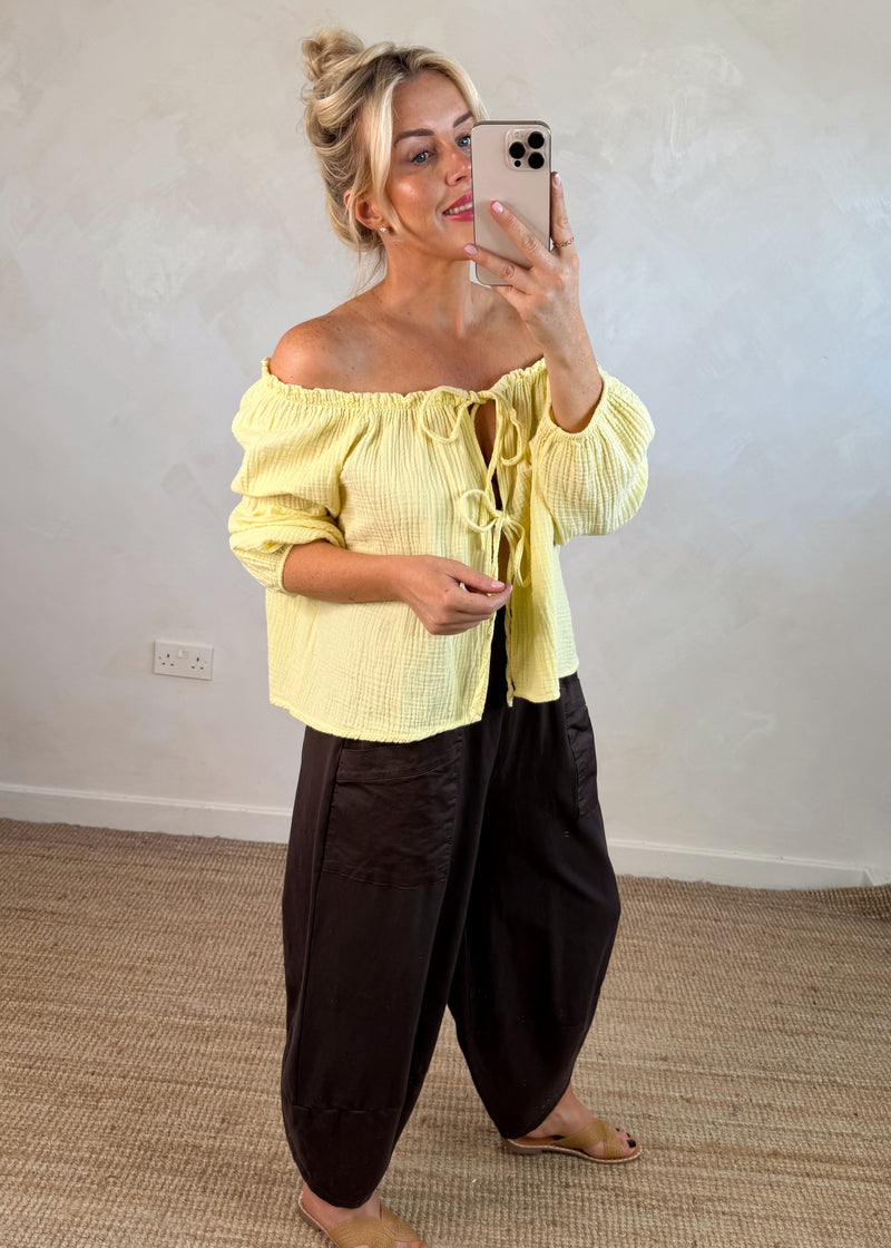 Moda casual pants - chocolate-The Style Attic