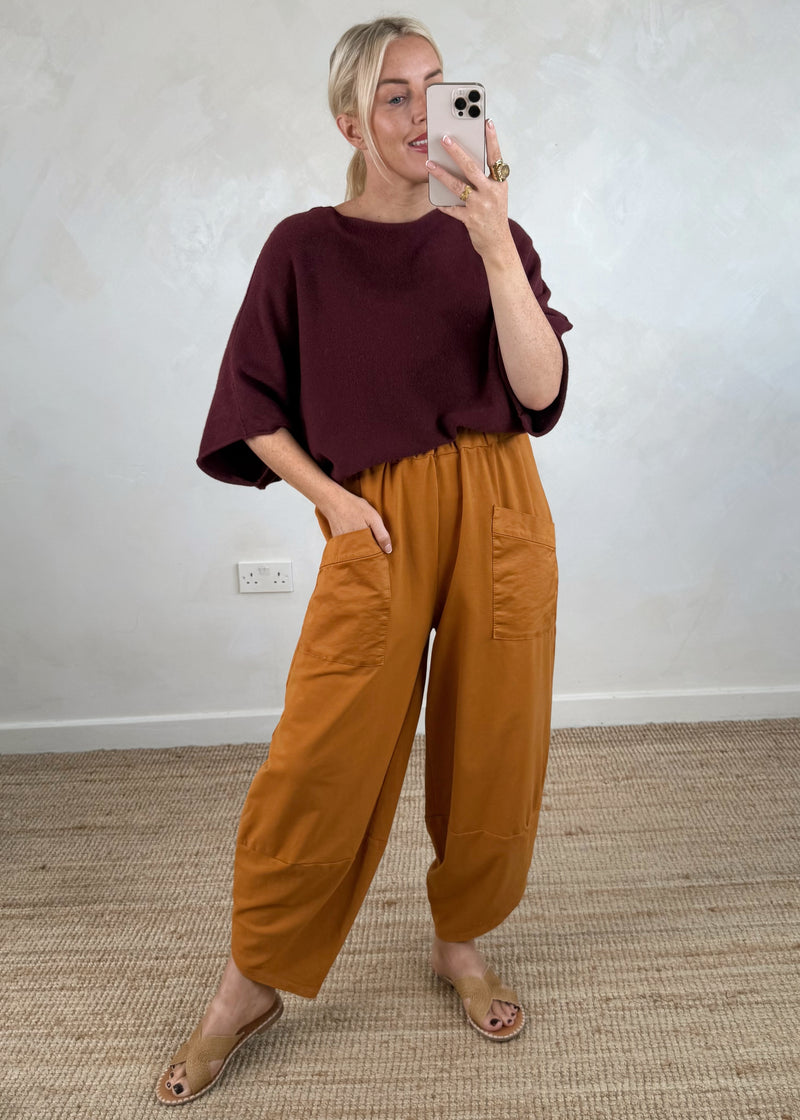 Moda casual pants - marigold-The Style Attic