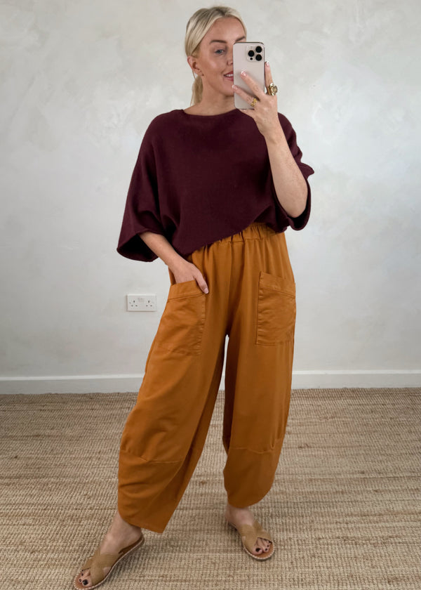 Moda casual pants - marigold-The Style Attic