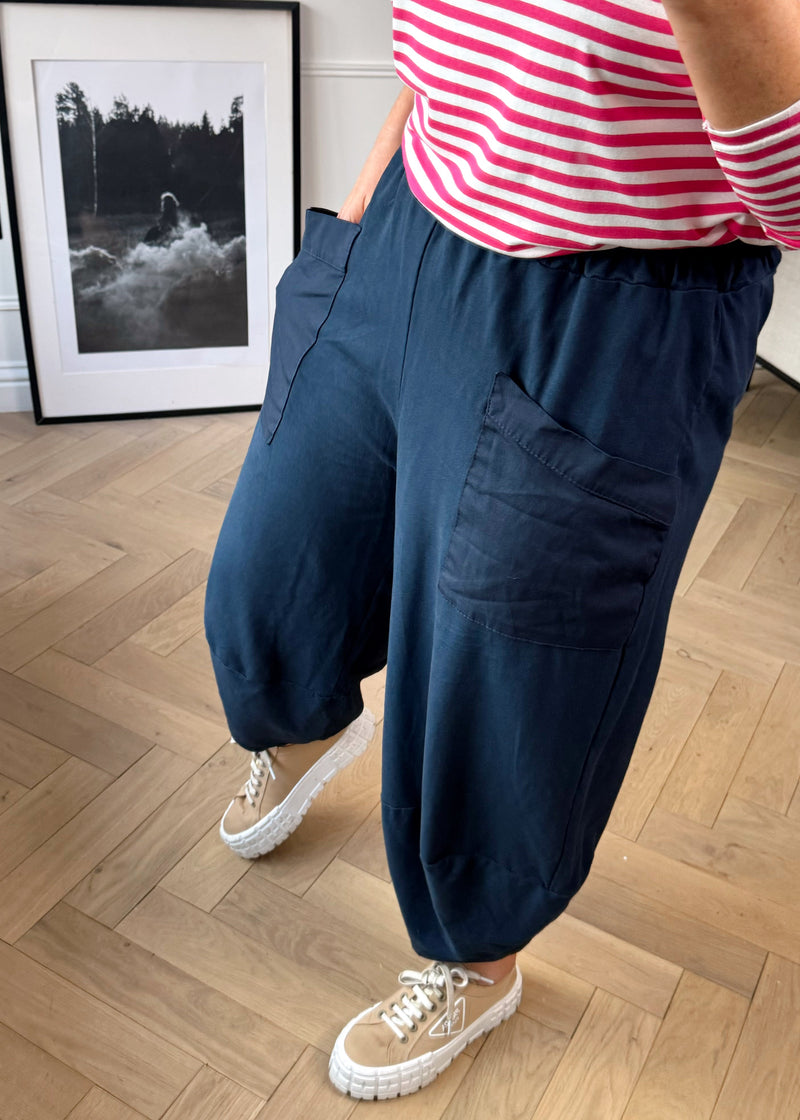 Moda casual pants - navy-The Style Attic