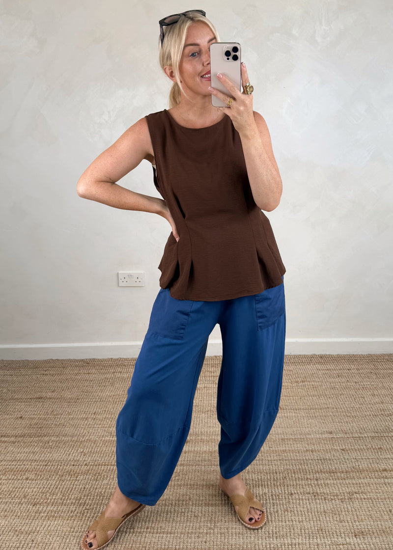 Moda casual pants - royal blue-The Style Attic