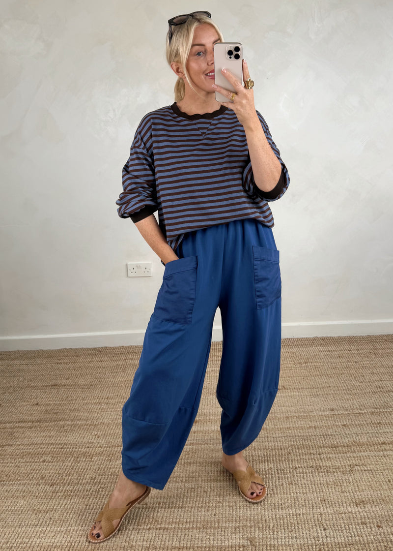 Moda casual pants - royal blue-The Style Attic