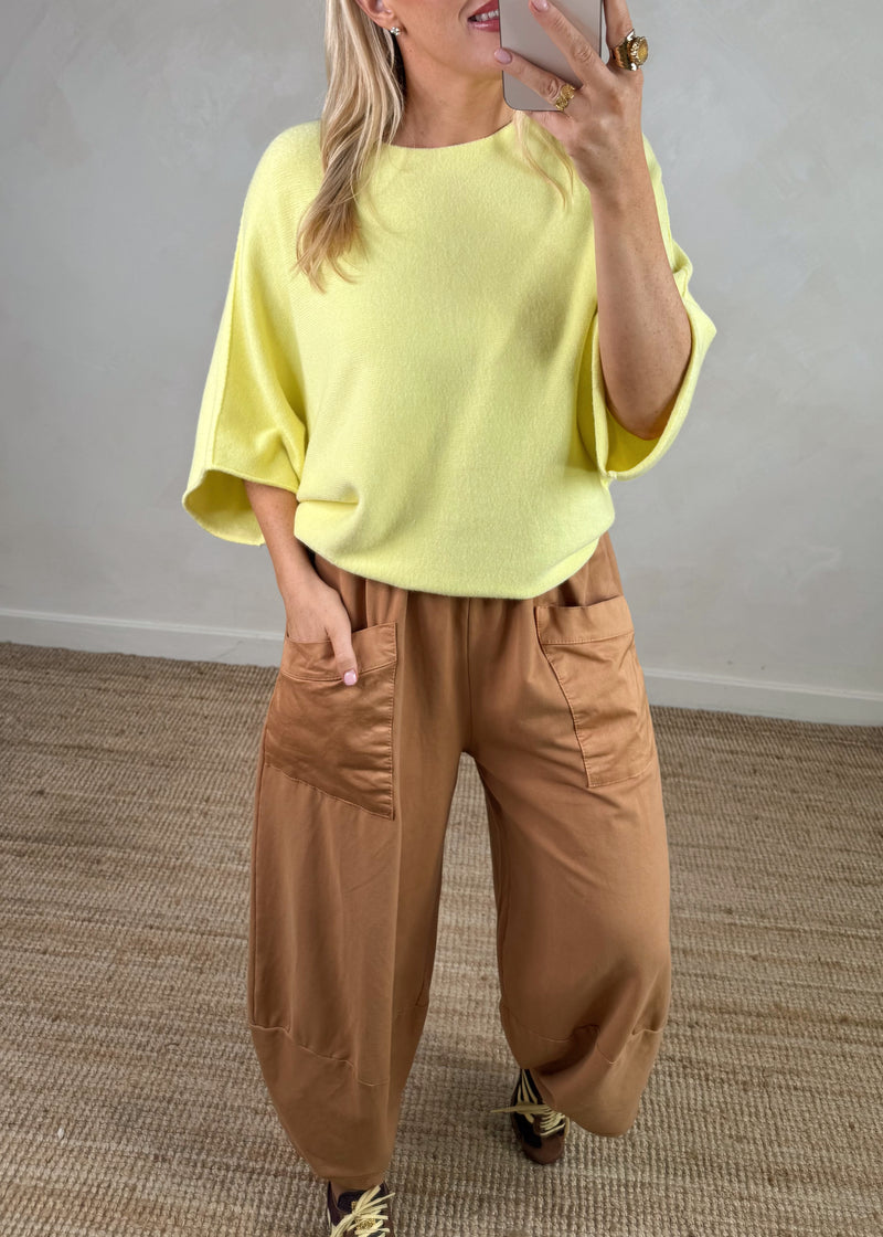 Moda casual pants - tan-The Style Attic