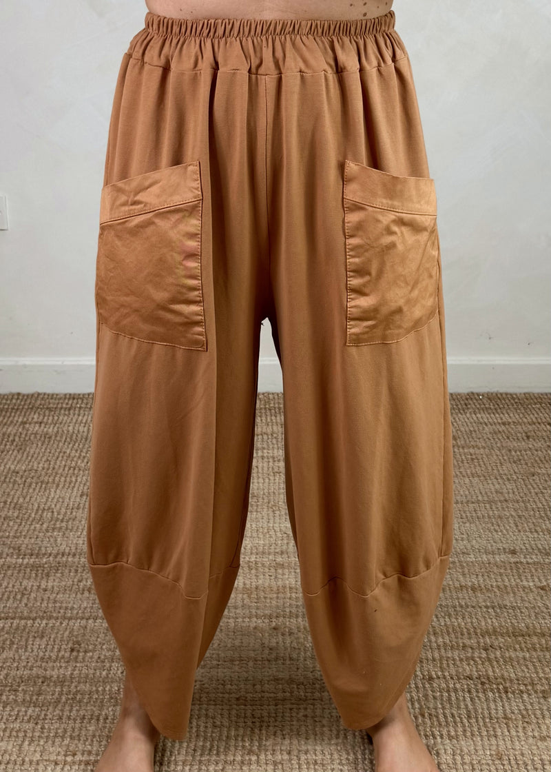 Moda casual pants - tan-The Style Attic